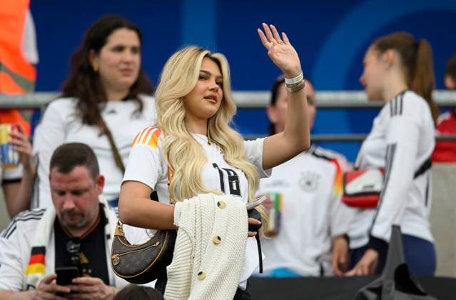 Lea PRINZ girlfriend of Maximilian MITTELSTAEDT Mittelstädt GER preliminary round 3 match day, group A, match M25, Switzerland SUI Germany GER , on 23 06 2024 in Frankfurt Germany European Football Championship 2024 from 14 06 14 07 2024 in Germany Â