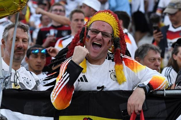 Soccer UEFA EURO 2024 Group Stage 3 Matchday Switzerland Germany on 23 06 2024 at Frankfurt Arena in Frankfurt Fans Spectators Germany xRx
