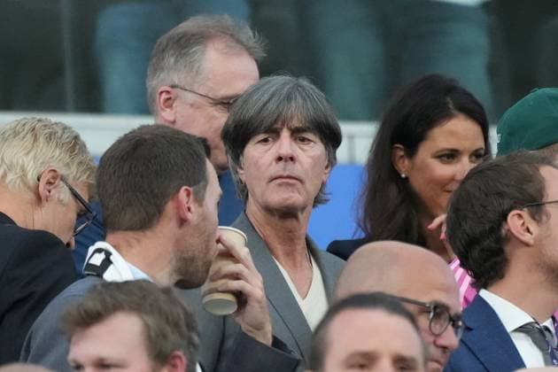 Former national coach Joachim Löw in the stands Frankfurt 23 06 2024 Germany vs Switzerland, EURO2024 M25, Group A, EM Arena Frankfurt