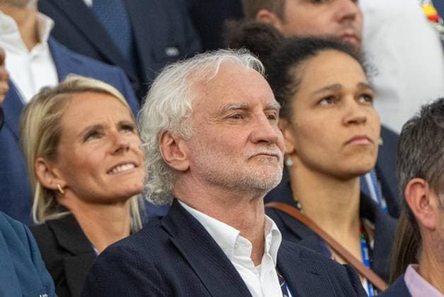 Soccer, Men, Season 2023 24, Euro EM 2024, Group A 3 Matchday in Frankfurt, Switzerland Germany, Director National Team Rudi Völler German Football Association in the stands, 23 06 2024, Copyright: xMatthiasxKochx