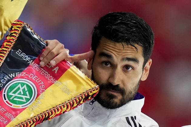 Sport Themen der Woche KW25 Sport Germany s Ilkay Gundogan during the Euro 2024 soccer match between Switzerland and Germany at the Frankfurt Arena , Frankfurt , Germany - Sunday 23 June 2024. - Soccer .  Copyright: xSpada LaPressex