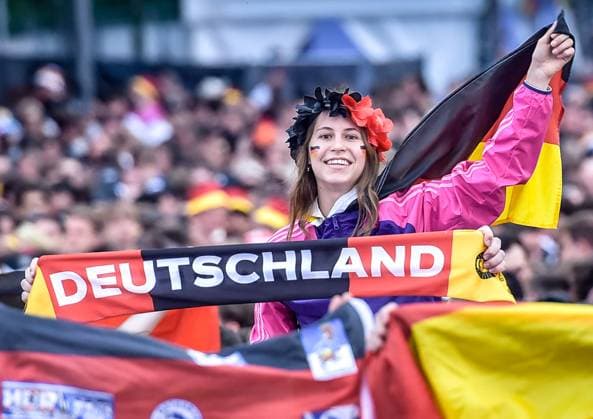 EURO 2024, Switzerland - Germany, fan zone at the Brandenburg Gate in Berlin