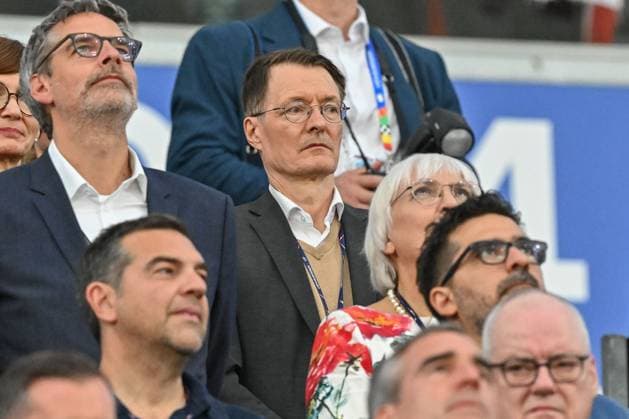23 06 2024, xscotx, European Football Championship 2024, Switzerland Germany, emspor, v l Karl Lauterbach Frankfurt am Main