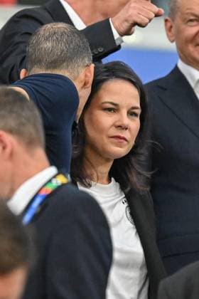 23 06 2024, xscotx, European Football Championship 2024, Switzerland Germany, emspor, v l Annalena Baerbock Frankfurt am Main