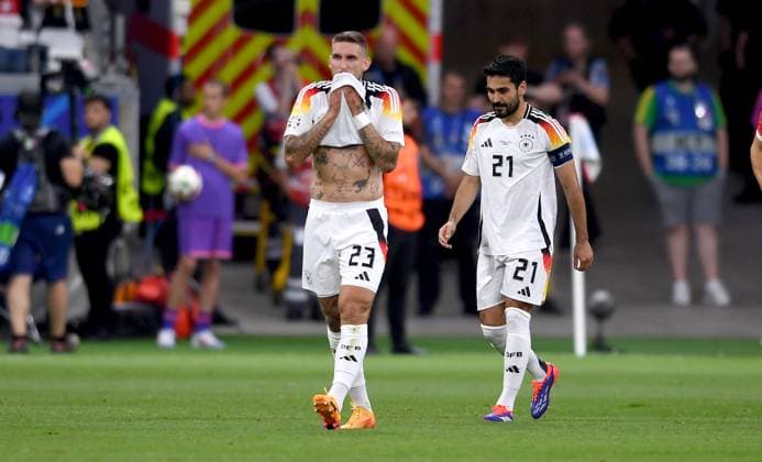 Football Euro 2024 Group A 23 06 2024 Switzerland Germany Robert Andrich left, Germany and Ilkay Guendogan right, Germany