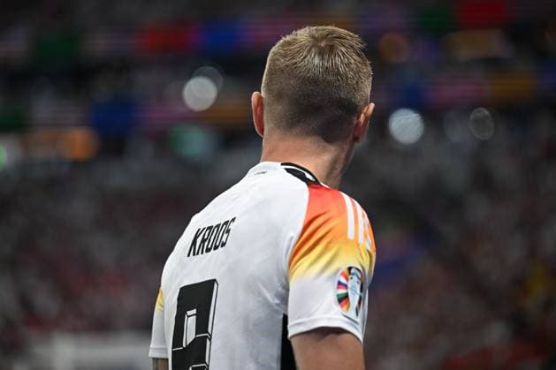 23 06 2024, xpsx, European Football Championship 2024, Switzerland Germany emspor, v l Toni Kroos Germany, 8 DFL DFB REGULATIONS PROHIBIT ANY USE OF PHOTOGRAPHS as IMAGE SEQUENCES and or QUASI VIDEO Frankfurt