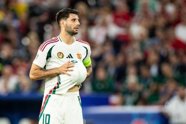 UEFA EURO 2024 Scotland Hungary 23 06 2024 Dominik Szoboszlai Hungary, 10 UEFA EURO 2024 Scotland Hungary Stuttgart Stadium, Stuttgart 23 06 2024 Copyright: xBEAUTIFULxSPORTS Buriakovx