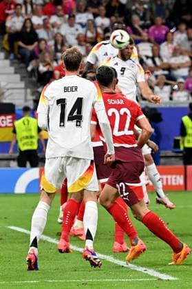 23 06 2024, xjrdrx, Football EM 2024, Switzerland Germany emspor, v l Niclas Füllkrug Deutsche Fussball Nationalmannschaft DFB erzielt das Tor zum scores the goal 1 1 DFL DFB REGULATIONS PROHIBIT ANY USE OF PHOTOGRAPHS as IMAGE SEQUENCES and or QUASI VIDEO Frankfurt