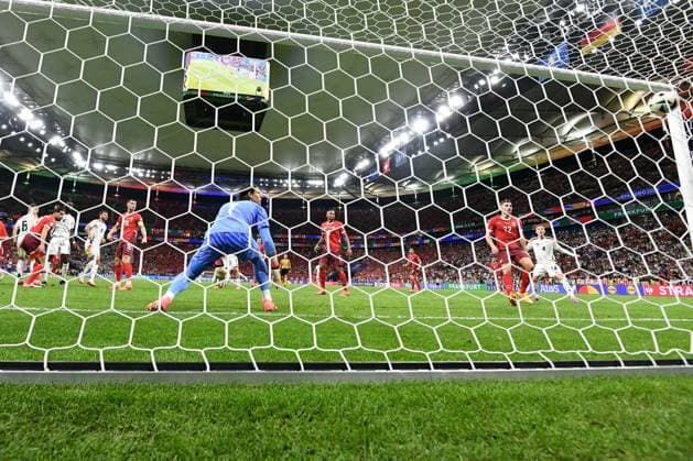 23 06 2024, xscotx, European Football Championship 2024, Switzerland Germany, emspor, v l Goal for 1 1 by Niclas Fuellkrug Füllkrug, Germany, 9 Frankfurt am Main