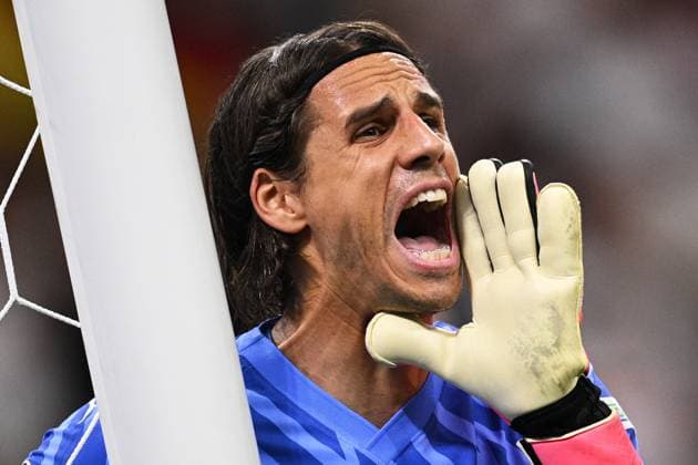 Germany Soccer Euro 2024 Switzerland - Germany 8715303 23.06.2024 Switzerland s goalkeeper Yann Sommer reacts during the UEFA EURO, EM, Europameisterschaft,Fussball 2024 Group A soccer match between Switzerland and Germany at the Frankfurt Arena in Frankfurt am Main, Germany. Alexey Filippov Sputnik Germany  Copyright: xAlexeyxFilippovx