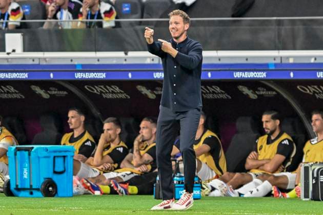 Julian Nagelsmann head coach Germany gestures gestures gestures 23 06 2024 European Football Championship in Germany Switzerland vs Germany, Deutsche Bank Park, Frankfurt, Hessen Germany Copyright: xpepphotox xHorstxMauelshagenx pep00321, pep_20240623_hm
