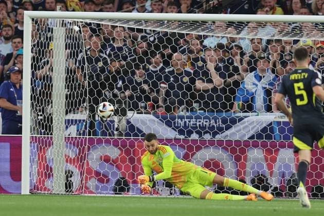 Angus Gunn (Scotland) during the UEFA EURO, EM, Europameisterschaft,Fussball Germany 2024 match between Scotland 0-1 Hungary at Stuttgart Arena on June 23, 2024 in Stuttgart, Germany. Noxthirdxpartyxsales  (257445342)