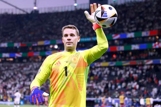 NEW Manuel Goalkeeper Team Germany UEFA Football EURO 2024 in Germany Preliminary Round Match Group A Switzerland Germany 1 1 on 23 06 2024 in Frankfurt DFL REGULATIONS PROHIBIT ANY USE OF PHOTOGRAPHS as IMAGE SEQUENCES and or QUASI VIDEO Copyright: xLacixPerenyix