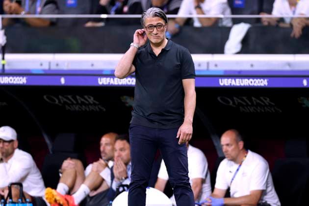 YAKIN Murat Coach Team Switzerland UEFA Football EURO 2024 in Germany Preliminary Round Match Group A Switzerland Germany 1 1 on 23 06 2024 in Frankfurt DFL REGULATIONS PROHIBIT ANY USE OF PHOTOGRAPHS as IMAGE SEQUENCES and or QUASI VIDEO Copyright: xLacixPerenyix