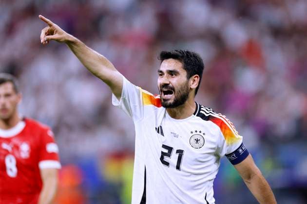 GUENDOGAN Ilkay Kapitaen Team Germany UEFA Football EURO 2024 in Germany Preliminary Round Match Group A Switzerland Germany 1 1 on 23 06 2024 in Frankfurt DFL REGULATIONS PROHIBIT ANY USE OF PHOTOGRAPHS as IMAGE SEQUENCES and or QUASI VIDEO Copyright: xLacixPerenyix