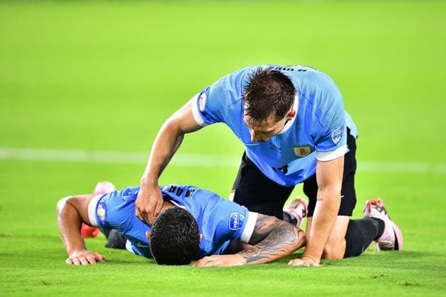 RECORD DATE NOT STATED Copa America USA 2024 Uruguay vs Panama Maximiliano Araujo of Uruguay during the game between Uruguay and Panama as part of the CONMEBOL Copa America USA 2024 group C, at Hard Rock Stadium, on June 23, 2024 in Miami Gardens, Florida, United States. MIAMI FLORIDA UNITED STATES  Copyright: xAdrianxMaciasx 20240623215443_CA_GC_2024_URU_PAN_ARAUJO92