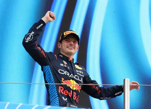 June 23, 2024, Sabadell, Barcelona, Spain: Montmelo Spain June 23, 2024 Max Verstappen(1 NL Redbull ) celebrates the victory and having come first during race at the Formula 1 Aramaco Spain Grand Prix 2024 in Montmelo Spain on 23 June 2024 Sabadell Spain - ZUMAu50_ 20240623_zsp_u50_055 Copyright: xXavixUrgelesx