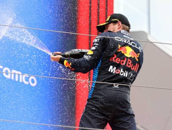 June 23, 2024, Sabadell, Barcelona, Spain: Montmelo Spain June 23, 2024 Max Verstappen(1 NL Redbull ) celebrates the victory and having come first during race at the Formula 1 Aramaco Spain Grand Prix 2024 in Montmelo Spain on 23 June 2024 Sabadell Spain - ZUMAu50_ 20240623_zsp_u50_127 Copyright: xXavixUrgelesx