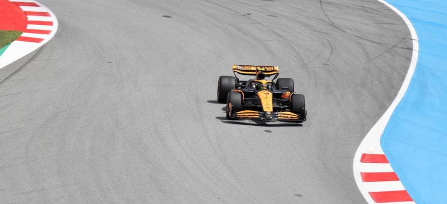 June 23, 2024, Sabadell, Barcelona, Spain: Montmelo Spain June 23, 2024 Lando Norris (4 GBR McLaren ) during race at the Formula 1 Aramaco Spain Grand Prix 2024 in Montmelo Spain on 23 June 2024 Sabadell Spain - ZUMAu50_ 20240623_zsp_u50_146 Copyright: xXavixUrgelesx