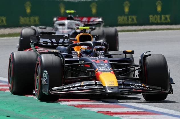 F1 Grand Prix of Spain Sergio Perez, from Oracle Red Bull Racing team, is driving a Red Bull during the race of the Formula 1 Aramco Spanish Grand Prix, held at the Barcelona Catalunya circuit, in Barcelona, Spain, on June 23, 2024. Barcelona Barcelona Spain  Copyright: xUrbanandsportx originalFilename:urbanandsport-formula1240623_npopD.jpg