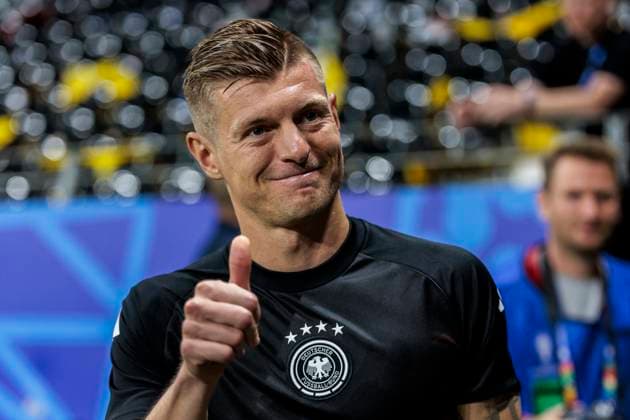UEFA EURO 2024 Switzerland Germany 23 06 2024 Toni Kroos Germany, 8 UEFA EURO 2024 Switzerland Germany Frankfurt Arena, Frankfurt on 23 06 2024 Copyright: xBEAUTIFULxSPORTS Wunderlx