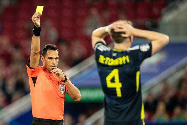 UEFA EURO 2024 Scotland Hungary 23 06 2024 Facundo Tello Argentina, referee UEFA EURO 2024 Scotland Hungary Stuttgart Stadium, Stuttgart 23 06 2024 Copyright: xBEAUTIFULxSPORTS Buriakovx