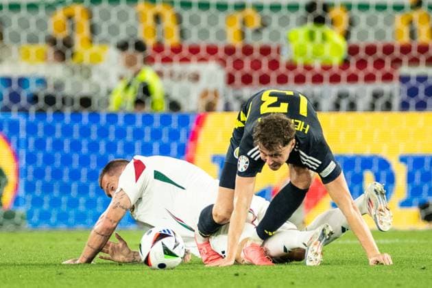 UEFA EURO 2024 Scotland Hungary 23 06 2024 Jach Hendry Scotland, 13 UEFA EURO 2024 Scotland Hungary Stuttgart Stadium, Stuttgart 23 06 2024 Copyright: xBEAUTIFULxSPORTS Buriakovx