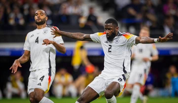 Frankfurt, Germany 23rd Jun 2024 Antonio Rüdiger DFB Jonathan Tah DFB Switzerland Germany Switzerland Germany 23 06 2024