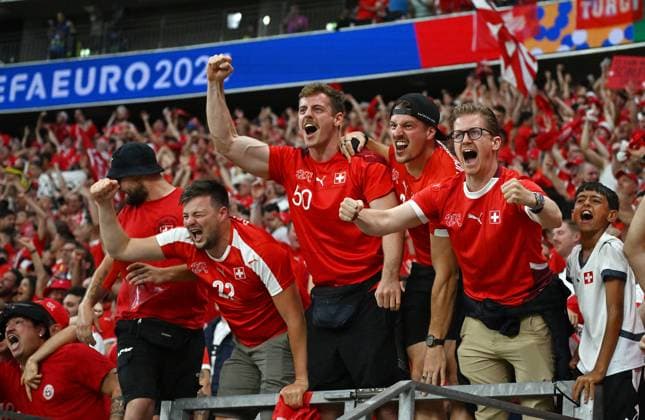 23 06 2024, xjhx, European Football Championship 2024, Switzerland Germany emspor, v l Trainer Head Coach Murat Yakin Switzerland DFL DFB REGULATIONS PROHIBIT ANY USE OF PHOTOGRAPHS as IMAGE SEQUENCES and or QUASI VIDEO Frankfurt