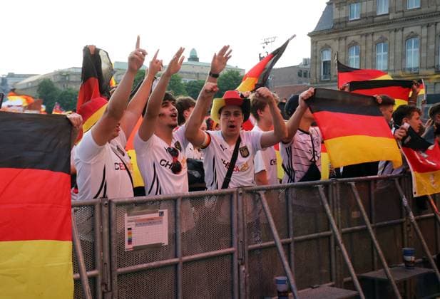 23 06 24 Euro 2024 Festival Stuttgart Germany, Stuttgart, 23 06 2024, Football, UEFA Euro 2024, Stuttgart Schlossplatz Fan Festival Public Viewing