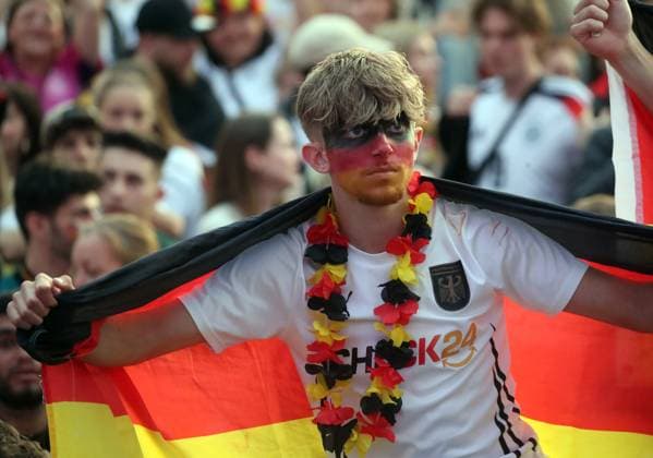 23 06 24 Euro 2024 Festival Stuttgart Germany, Stuttgart, 23 06 2024, Football, UEFA Euro 2024, Stuttgart Schlossplatz Fan Festival Public Viewing
