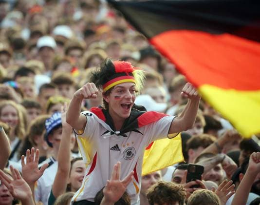 23 06 24 Euro 2024 Festival Stuttgart Germany, Stuttgart, 23 06 2024, Football, UEFA Euro 2024, Stuttgart Schlossplatz Fan Festival Public Viewing