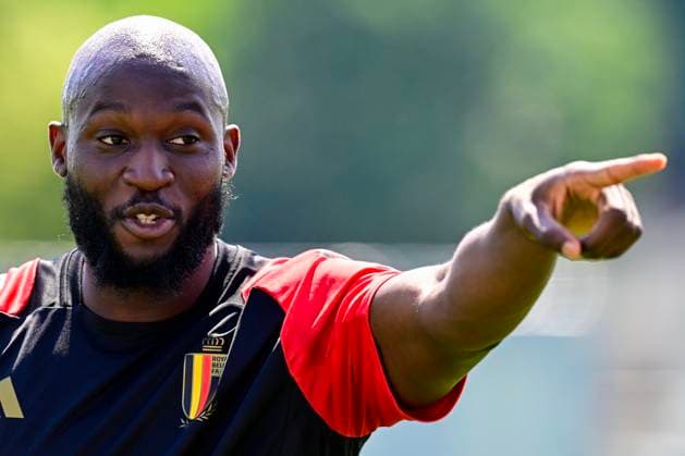 EURO 2024, Nationalteam Belgien, Training Belgium Media Activities - UEFA EURO, EM, Europameisterschaft,Fussball 2024 24 06 2024 FREIBERG AM NECKA, GERMANY - JUNE 24 : Lukaku Romelu forward of Belgium during a training session of the Belgian Red Devils at the UEFA EURO 2024 European Football Championship tournament on June 24, 2024 in Freiberg am Necka, Germany, 24 06 2024 Freiberg am Necka Germany  Copyright: xPeterxDexVoechtx
