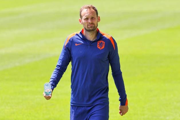 2024-06-24 Training Session Netherlands WOLFSBURG, GERMANY - JUNE 24: Daley Blind of the Netherlands during a training session prior to the Group D - UEFA EURO, EM, Europameisterschaft,Fussball 2024 match between Netherlands and Austria at AOK Stadium on June 24, 2024 in Wolfsburg, Germany. (Photo by Peter Lous BSR Agency) Wolfsburg Germany Content not available for redistribution in The Netherlands directly or indirectly through any third parties. Copyright: xBSRxAgencyx