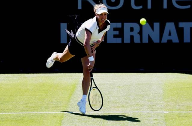 Anastasia Pavlyuchenkova in action during their match. Rothesay International Eastbourne, Day 2, Tennis, Devonshire Park, Eastbourne, UK - 24 June 2024  Copyright: xJamesxMarsh Shutterstockx 14551026g