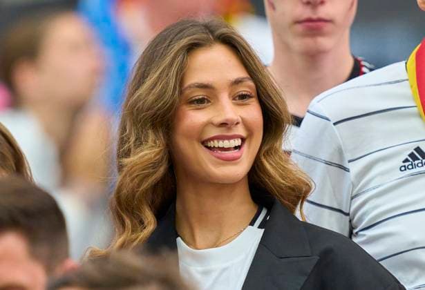 Sophia Weber, girlfriend of Kai Havertz, in the group A stage match GERMANY - SWITZERLAND 1-1 of the UEFA European Championships 2024 on Jun 23, 2024 in Frankfurt, Germany.