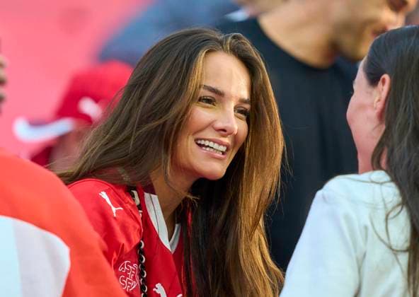 Qendresa, wife of Renato Steffen, SUI 11 in the group A stage match GERMANY - SWITZERLAND 1-1 of the UEFA European Championships 2024 on Jun 23, 2024 in Frankfurt, Germany.