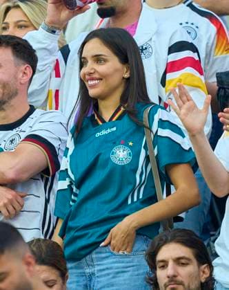 Sara Arfaoui wife of Ilkay Gündogan, DFB 21 , son Kais, in the group A stage match GERMANY - SWITZERLAND 1-1 of the UEFA European Championships 2024 on Jun 23, 2024 in Frankfurt, Germany.