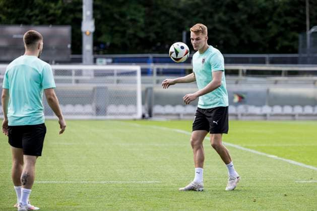 Austria training session, Euro 2024, Berlin Germany Berlin, Germany. 24th, June 2024. Philipp Lienhart of Austria seen during a MD-1 training session at the Stadion auf dem Wurfplats in Berlin. Berlin Germany  Copyright: xGonzalesxPhoto LassexLagonix
