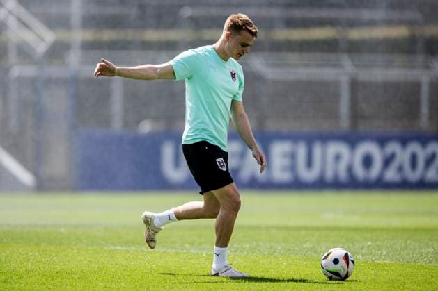 Austria training session, Euro 2024, Berlin Germany Berlin, Germany. 24th, June 2024. Philipp Lienhart of Austria seen during a MD-1 training session at the Stadion auf dem Wurfplats in Berlin. Berlin Germany  Copyright: xGonzalesxPhoto LassexLagonix