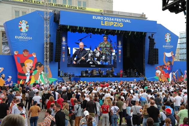 EURO 2024 Festival Leipzig UEFA EURO 2024 Leipzig, 23 06 2024, Augustusplatz, UEFA EURO 2024, UEFA EURO 2024 Festival , In the picture concert Spyder Murphy Gang ,