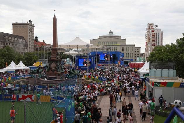 EURO 2024 Festival Leipzig UEFA EURO 2024 Leipzig, 23 06 2024, Augustusplatz, UEFA EURO 2024, UEFA EURO 2024 Festival , In the picture Fanfest Augustusplatz ,