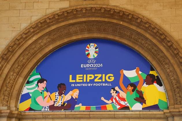 EURO 2024 Festival Leipzig UEFA EURO 2024 Leipzig, 23 06 2024, Augustusplatz, UEFA EURO 2024, UEFA EURO 2024 Festival , In the picture Leipzig Host City Logo ,