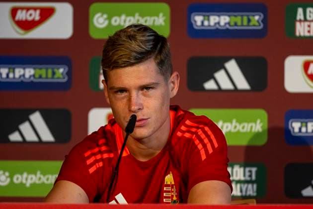 Kevin Csoboth 23, Hungary GER, Press conference Hungarian national team, Football, Euro, UEFA, 24 06 2024, GER, Press conference Hungarian national team, Football, Euro, UEFA, 24 06 2024 Weiler im Allgaeu Copyright: xEibner-Pressefoto FlorianxWolfx EP_FWF