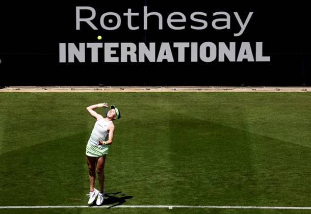 Harriet Dart of Great Britain in action during their match. Rothesay International Eastbourne, Day 2, Tennis, Devonshire Park, Eastbourne, UK - 24 June 2024  Copyright: xJamesxMarsh Shutterstockx 14551026u