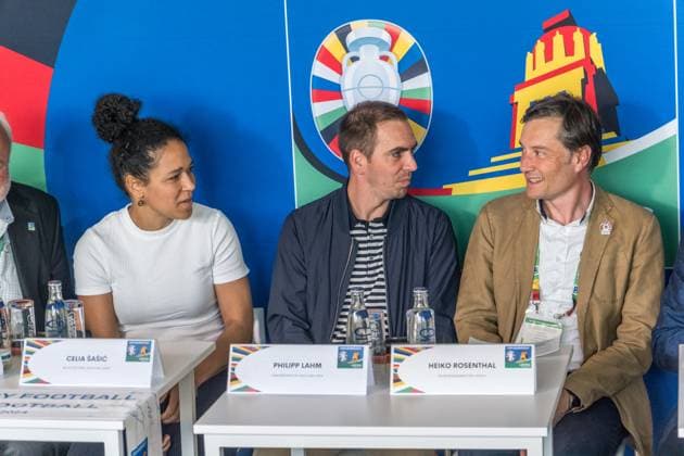 EURO 2024, Germany national team, tournament director Philipp Lahm at the media briefing in Leipzig
