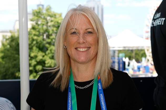 Katie Brazier at the media briefing on the interim results of the UEFA EURO 2024 matches in Liepzig at the Media Centre Leipzig, 24 06 2024 Foto:xR.xStoffelsx xFuturexImagex uefa_mediengespraech_4620