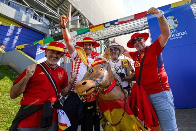 EURO 2024, Albania - Spain, fans before the match in Düsseldorf