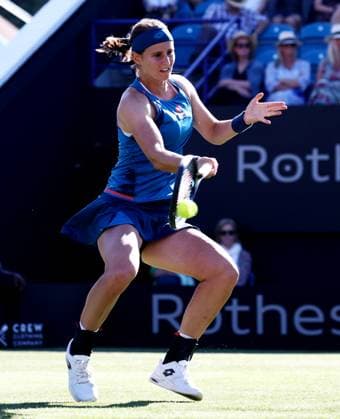 Greet Minnen of Belgium in action during their match. Rothesay International Eastbourne, Day 2, Tennis, Devonshire Park, Eastbourne, UK - 24 June 2024  Copyright: xJamesxMarsh Shutterstockx 14551026ch