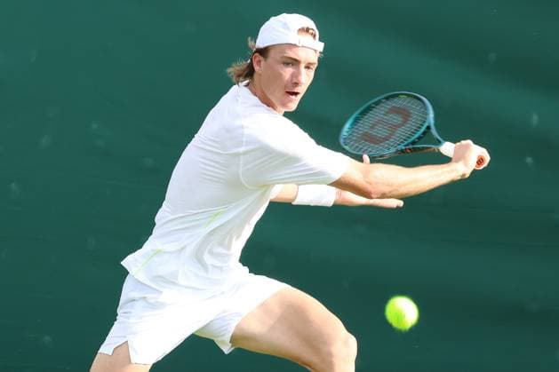 TENNIS - Wimbledon 2024 LONDON,ENGLAND,24.JUN.24 - TENNIS - ATP, Tennis Herren World Tour, Wimbledon, Grand Slam, qualification. Image shows Maximilian Neuchrist (AUT).  GEPAxpictures xAlanxGrieves